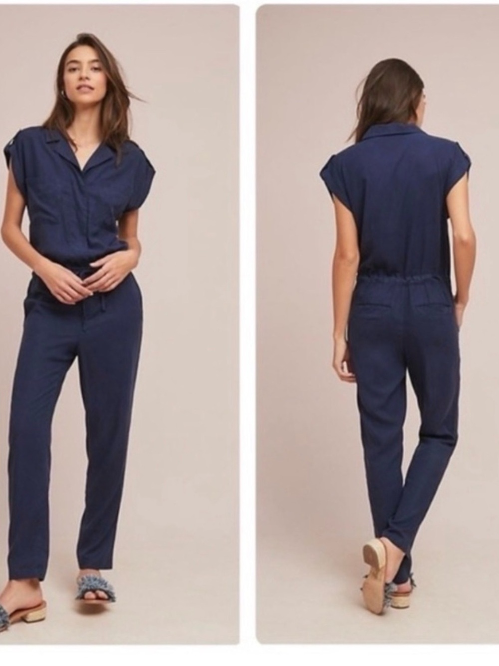 Sanctuary x Anthropologie Navy Women's Jumpsuit